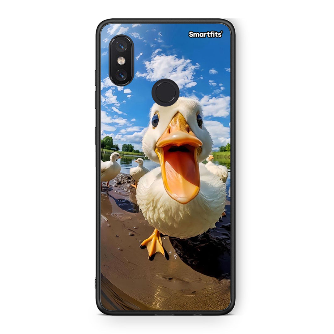 Xiaomi Mi 8 Duck Face θήκη από τη Smartfits με σχέδιο στο πίσω μέρος και μαύρο περίβλημα | Smartphone case with colorful back and black bezels by Smartfits