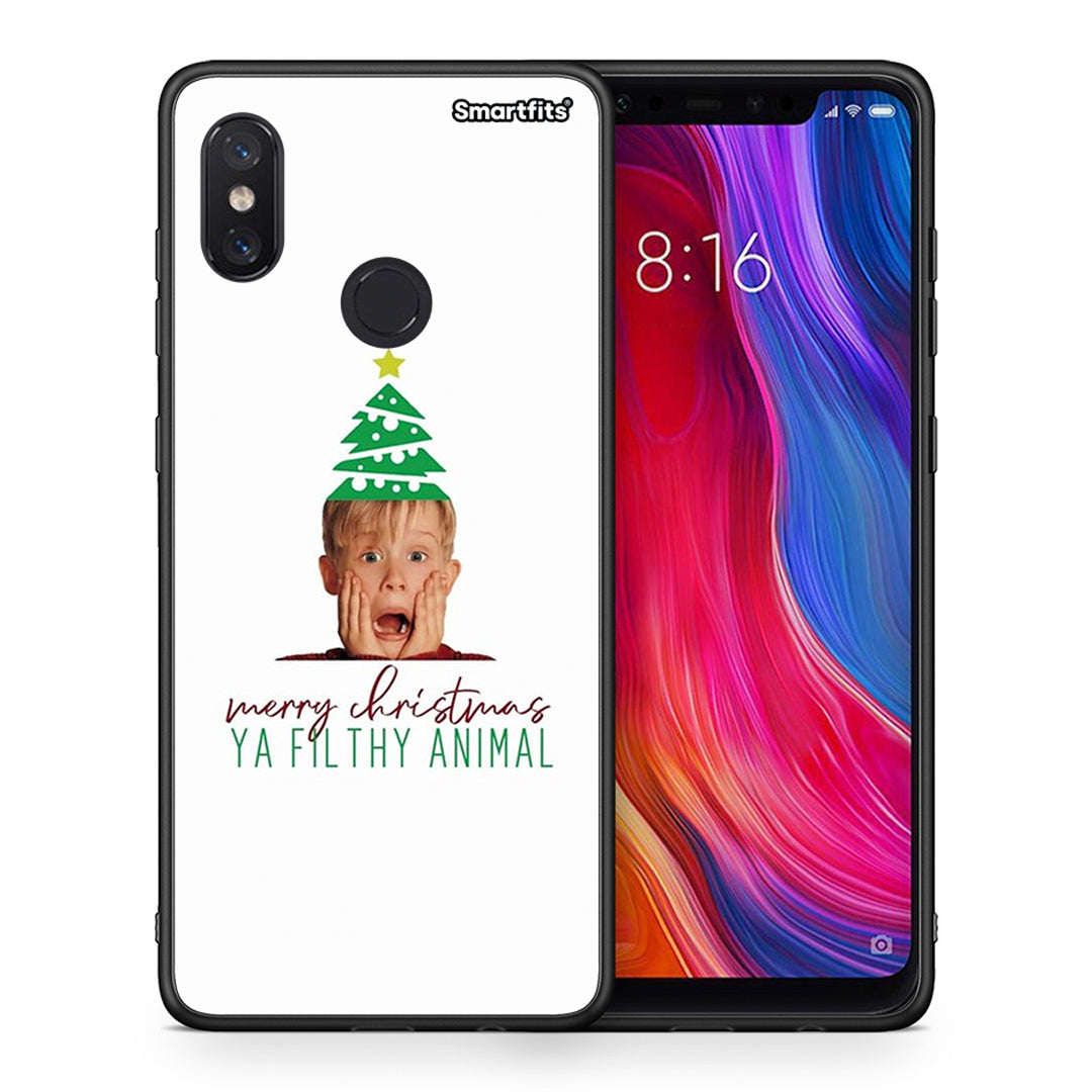 Θήκη Xiaomi Mi 8 Filthy Animal από τη Smartfits με σχέδιο στο πίσω μέρος και μαύρο περίβλημα | Xiaomi Mi 8 Filthy Animal case with colorful back and black bezels