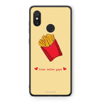 Thumbnail for Xiaomi Mi 8 Fries Before Guys Θήκη Αγίου Βαλεντίνου από τη Smartfits με σχέδιο στο πίσω μέρος και μαύρο περίβλημα | Smartphone case with colorful back and black bezels by Smartfits