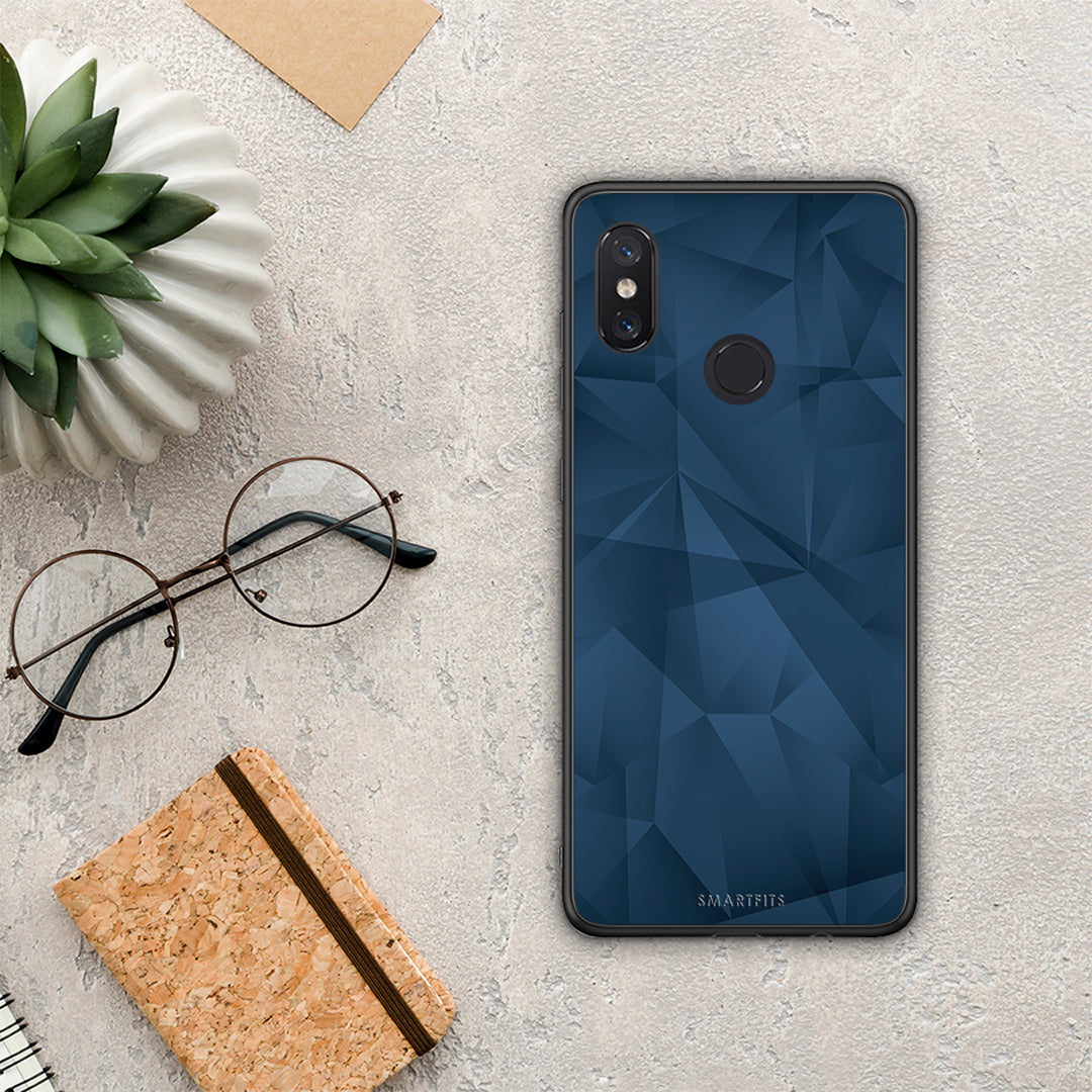 Geometric Blue Abstract - Xiaomi Mi 8 case