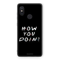Thumbnail for Xiaomi Mi 8 How You Doin θήκη από τη Smartfits με σχέδιο στο πίσω μέρος και μαύρο περίβλημα | Smartphone case with colorful back and black bezels by Smartfits