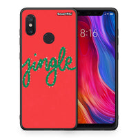 Thumbnail for Θήκη Xiaomi Mi 8 Jingle Xmas από τη Smartfits με σχέδιο στο πίσω μέρος και μαύρο περίβλημα | Xiaomi Mi 8 Jingle Xmas case with colorful back and black bezels