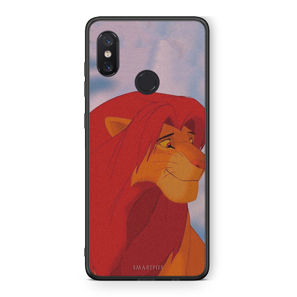 Xiaomi Mi 8 Lion Love 1 Θήκη Αγίου Βαλεντίνου από τη Smartfits με σχέδιο στο πίσω μέρος και μαύρο περίβλημα | Smartphone case with colorful back and black bezels by Smartfits