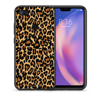 Thumbnail for Θήκη Xiaomi Mi 8 Lite Leopard Animal από τη Smartfits με σχέδιο στο πίσω μέρος και μαύρο περίβλημα | Xiaomi Mi 8 Lite Leopard Animal case with colorful back and black bezels