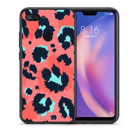 Thumbnail for Θήκη Xiaomi Mi 8 Lite Pink Leopard Animal από τη Smartfits με σχέδιο στο πίσω μέρος και μαύρο περίβλημα | Xiaomi Mi 8 Lite Pink Leopard Animal case with colorful back and black bezels