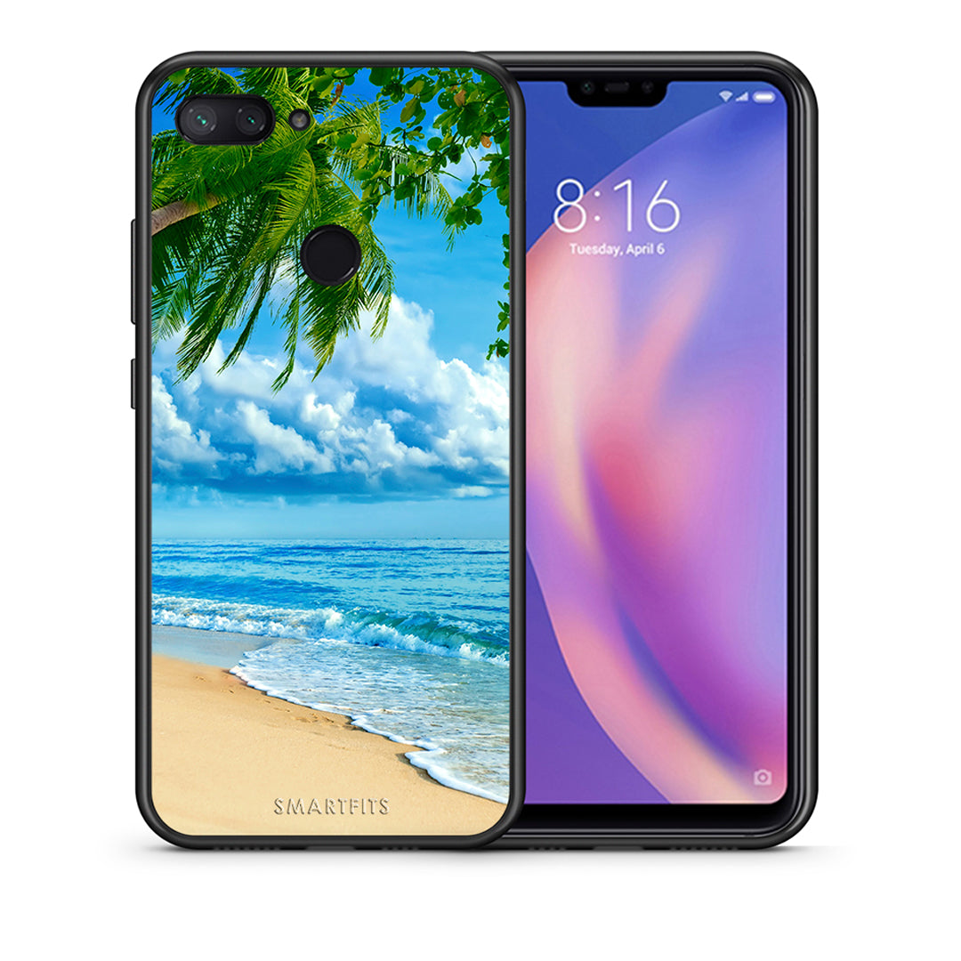 Θήκη Xiaomi Mi 8 Lite Beautiful Beach από τη Smartfits με σχέδιο στο πίσω μέρος και μαύρο περίβλημα | Xiaomi Mi 8 Lite Beautiful Beach case with colorful back and black bezels