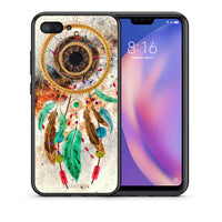 Thumbnail for Θήκη Xiaomi Mi 8 Lite DreamCatcher Boho από τη Smartfits με σχέδιο στο πίσω μέρος και μαύρο περίβλημα | Xiaomi Mi 8 Lite DreamCatcher Boho case with colorful back and black bezels