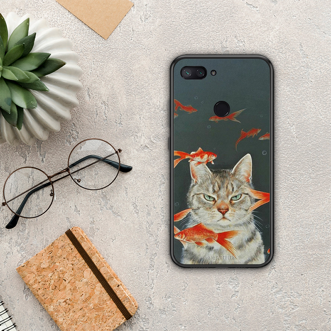Cat Goldfish - Xiaomi Mi 8 Lite case