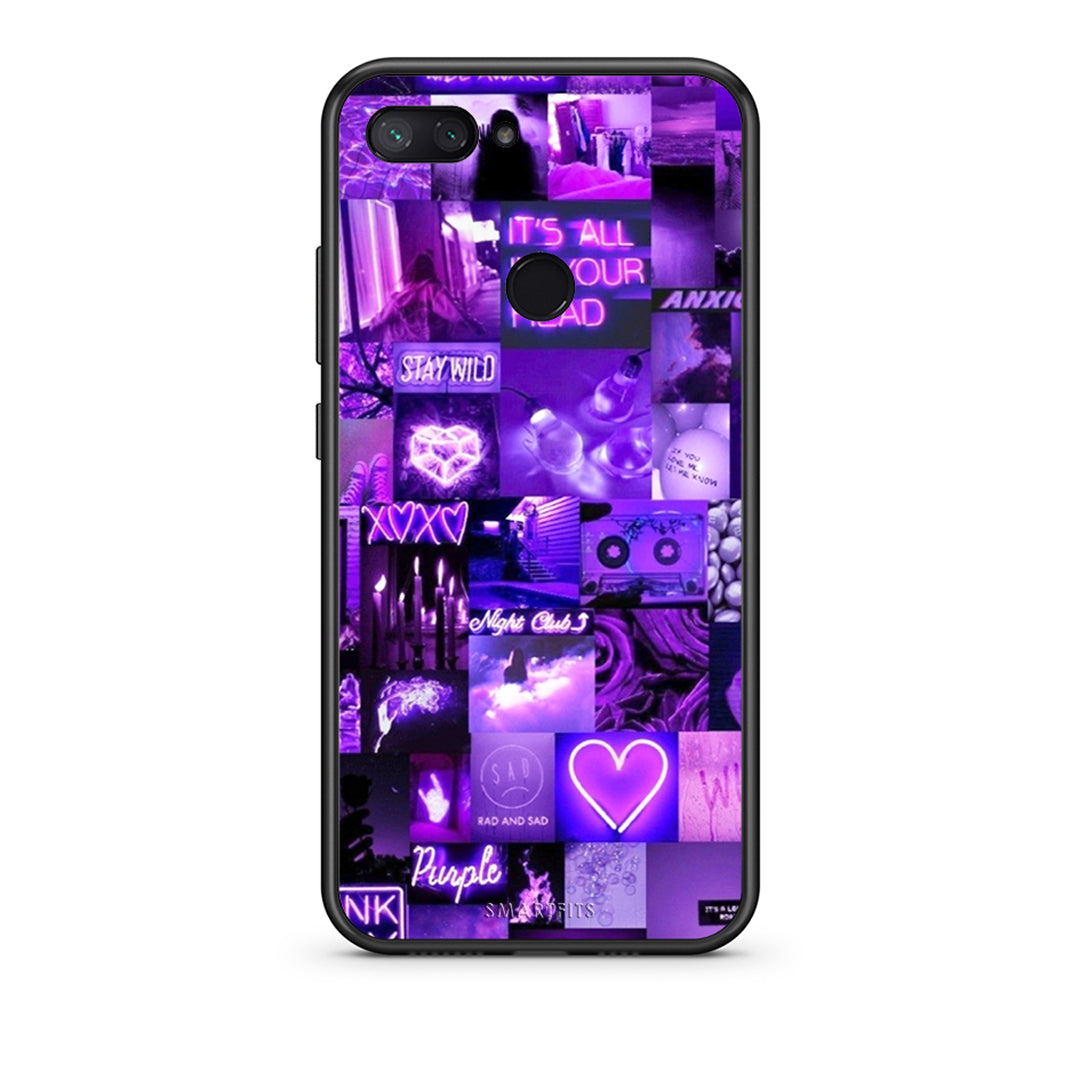 Xiaomi Mi 8 Lite Collage Stay Wild Θήκη Αγίου Βαλεντίνου από τη Smartfits με σχέδιο στο πίσω μέρος και μαύρο περίβλημα | Smartphone case with colorful back and black bezels by Smartfits