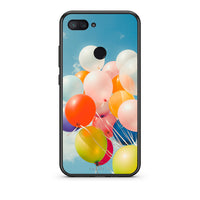 Thumbnail for Xiaomi Mi 8 Lite Colorful Balloons θήκη από τη Smartfits με σχέδιο στο πίσω μέρος και μαύρο περίβλημα | Smartphone case with colorful back and black bezels by Smartfits