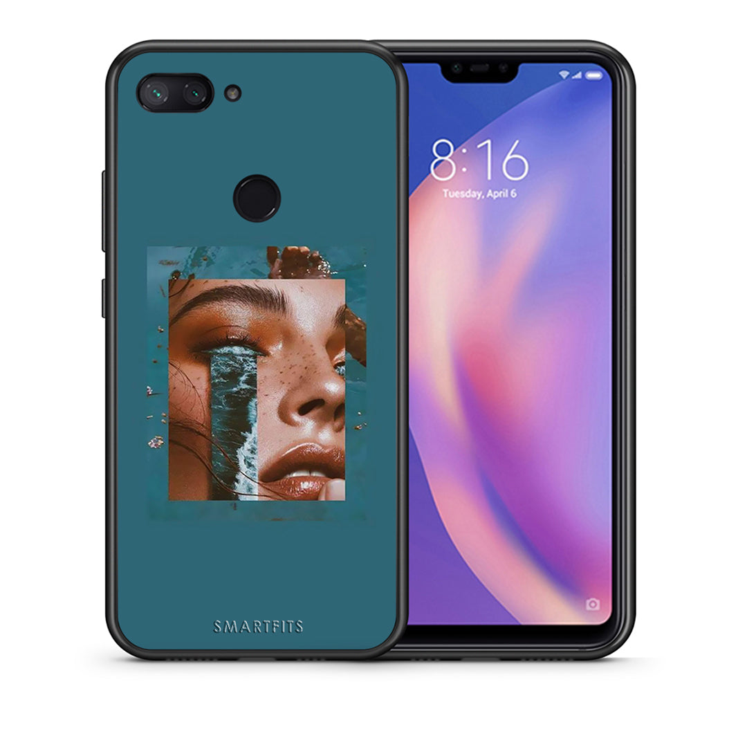 Θήκη Xiaomi Mi 8 Lite Cry An Ocean από τη Smartfits με σχέδιο στο πίσω μέρος και μαύρο περίβλημα | Xiaomi Mi 8 Lite Cry An Ocean case with colorful back and black bezels