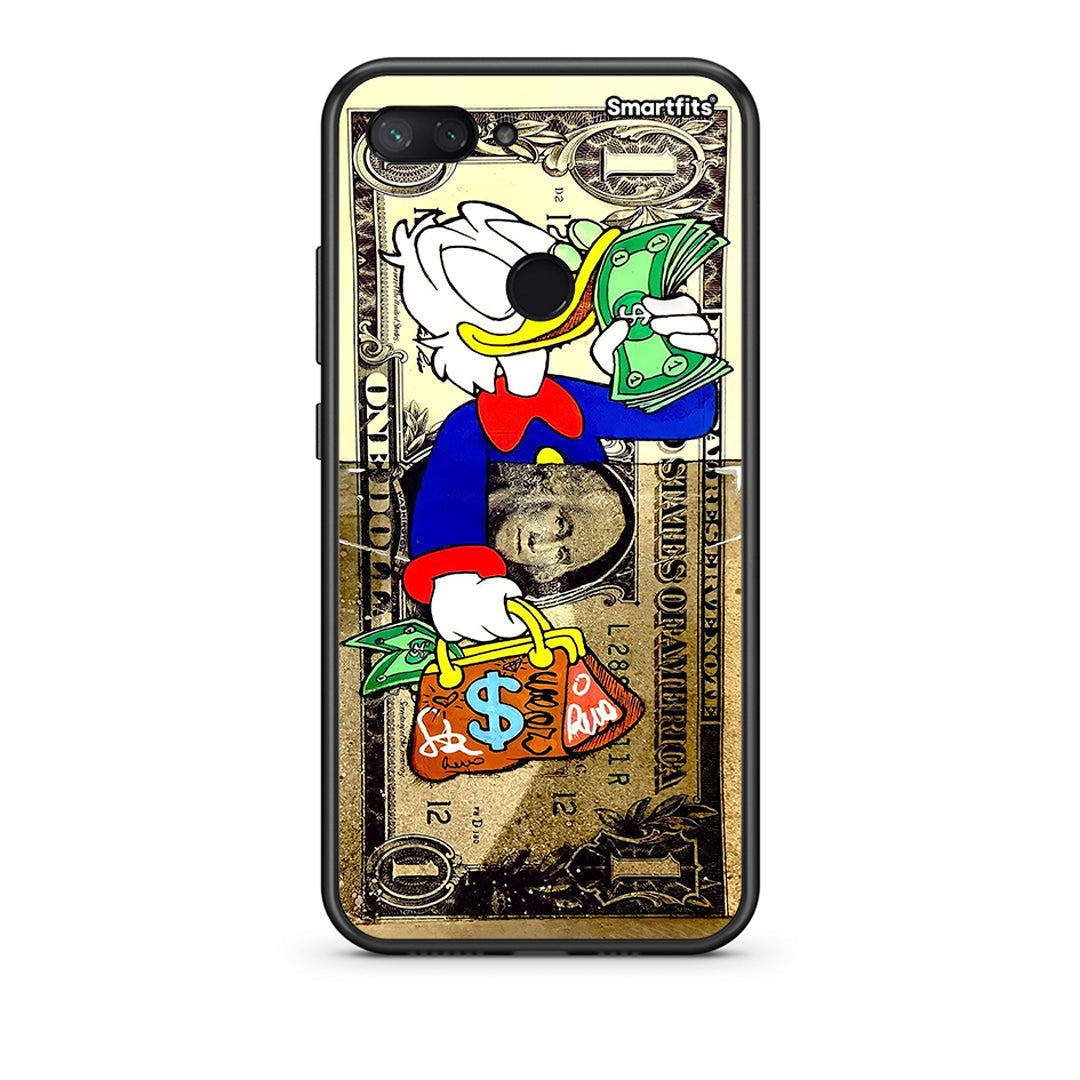 Xiaomi Mi 8 Lite Duck Money Θήκη από τη Smartfits με σχέδιο στο πίσω μέρος και μαύρο περίβλημα | Smartphone case with colorful back and black bezels by Smartfits