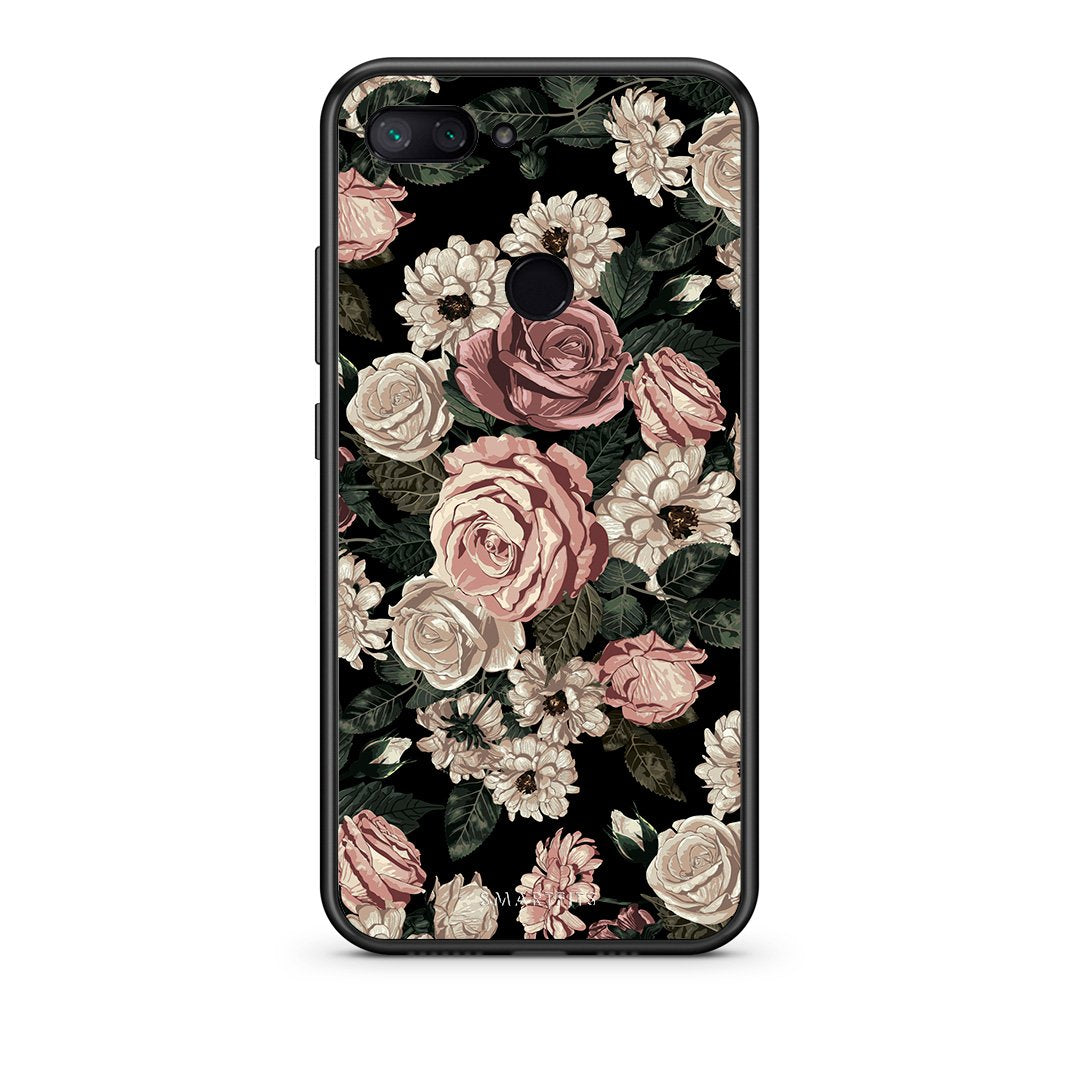 4 - Xiaomi Mi 8 Lite Wild Roses Flower case, cover, bumper
