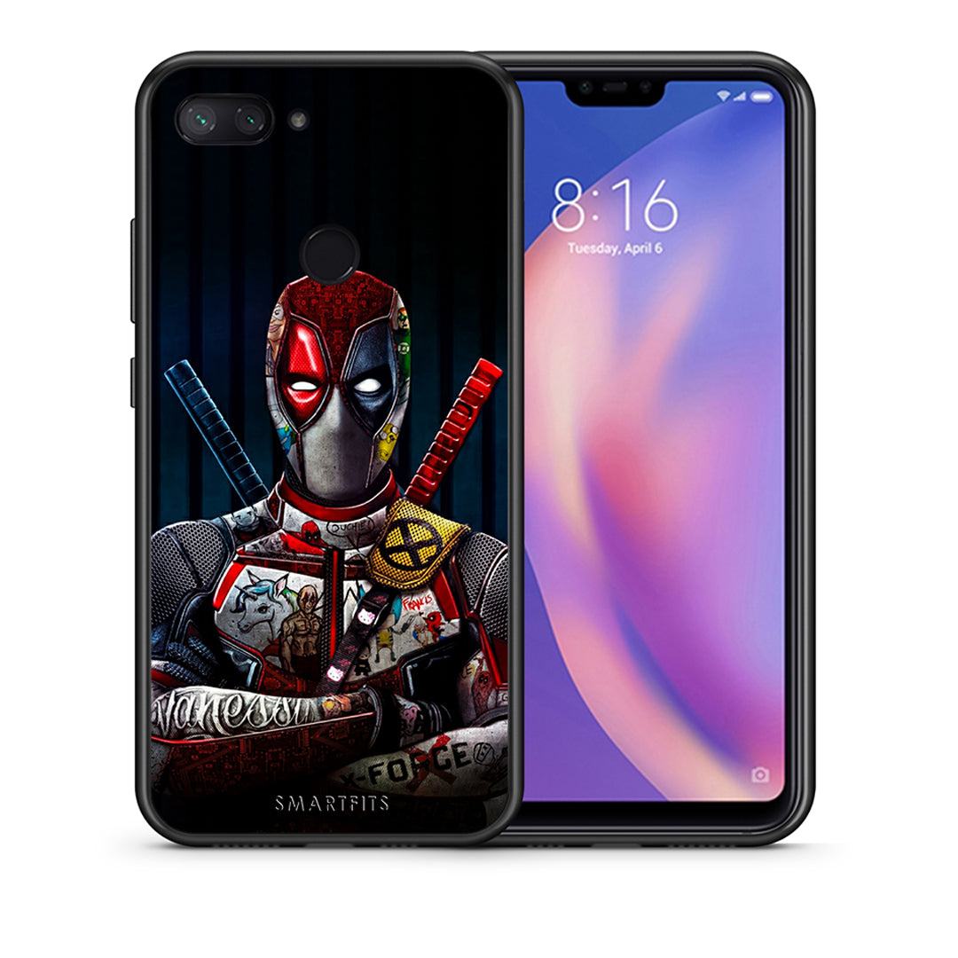 Θήκη Xiaomi Mi 8 Lite Funny Guy από τη Smartfits με σχέδιο στο πίσω μέρος και μαύρο περίβλημα | Xiaomi Mi 8 Lite Funny Guy case with colorful back and black bezels