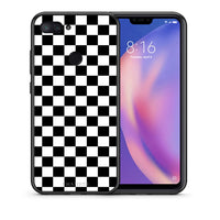 Thumbnail for Θήκη Xiaomi Mi 8 Lite Squares Geometric από τη Smartfits με σχέδιο στο πίσω μέρος και μαύρο περίβλημα | Xiaomi Mi 8 Lite Squares Geometric case with colorful back and black bezels