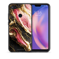 Thumbnail for Θήκη Xiaomi Mi 8 Lite Glamorous Pink Marble από τη Smartfits με σχέδιο στο πίσω μέρος και μαύρο περίβλημα | Xiaomi Mi 8 Lite Glamorous Pink Marble case with colorful back and black bezels