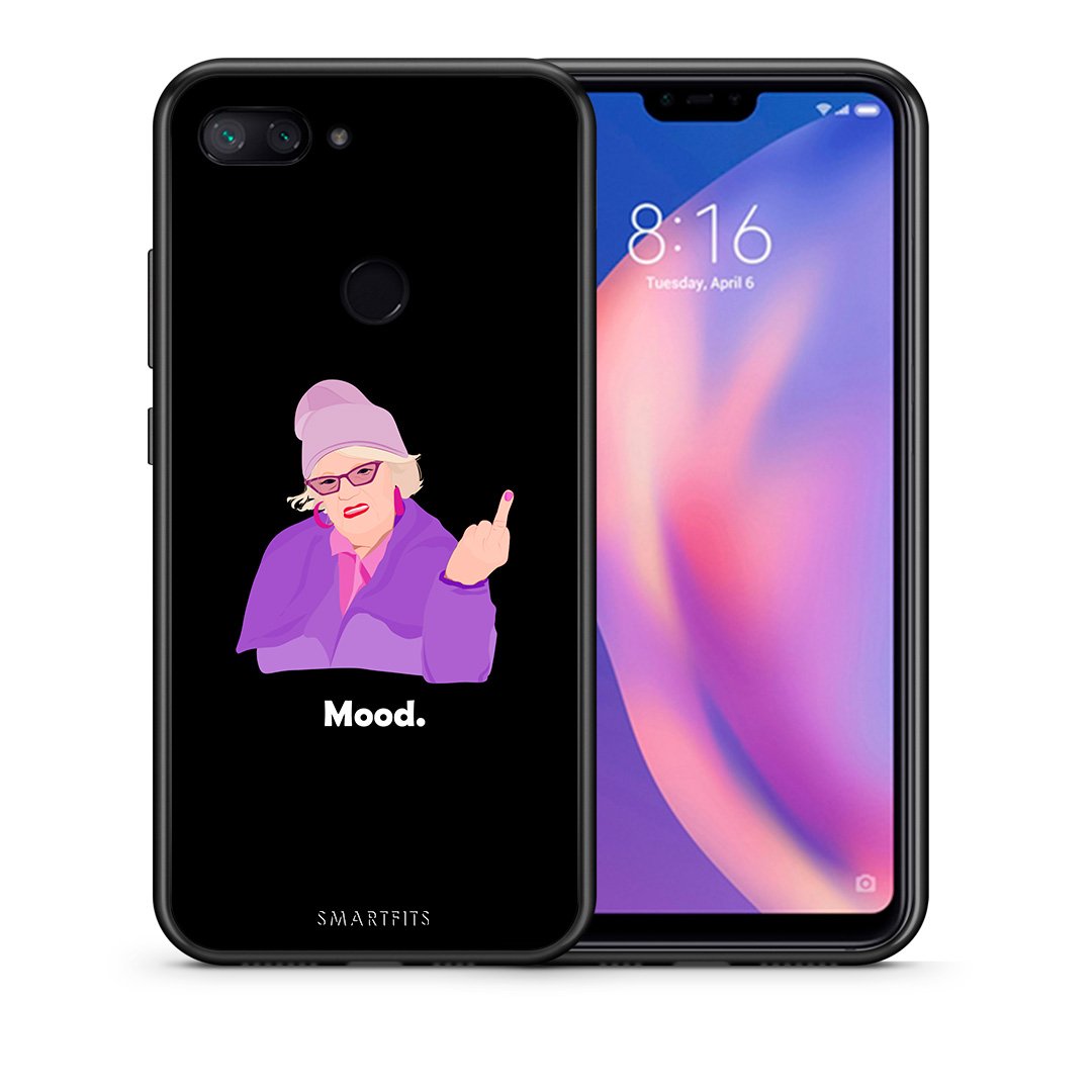 Θήκη Xiaomi Mi 8 Lite Grandma Mood Black από τη Smartfits με σχέδιο στο πίσω μέρος και μαύρο περίβλημα | Xiaomi Mi 8 Lite Grandma Mood Black case with colorful back and black bezels