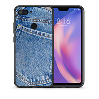 Thumbnail for Θήκη Xiaomi Mi 8 Lite Jeans Pocket από τη Smartfits με σχέδιο στο πίσω μέρος και μαύρο περίβλημα | Xiaomi Mi 8 Lite Jeans Pocket case with colorful back and black bezels