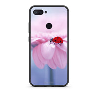 Thumbnail for Xiaomi Mi 8 Lite Ladybug Flower θήκη από τη Smartfits με σχέδιο στο πίσω μέρος και μαύρο περίβλημα | Smartphone case with colorful back and black bezels by Smartfits