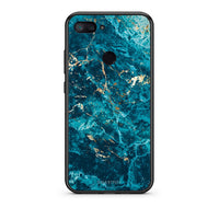 Thumbnail for Xiaomi Mi 8 Lite Marble Blue θήκη από τη Smartfits με σχέδιο στο πίσω μέρος και μαύρο περίβλημα | Smartphone case with colorful back and black bezels by Smartfits