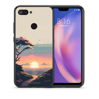 Thumbnail for Θήκη Xiaomi Mi 8 Lite Pixel Sunset από τη Smartfits με σχέδιο στο πίσω μέρος και μαύρο περίβλημα | Xiaomi Mi 8 Lite Pixel Sunset case with colorful back and black bezels