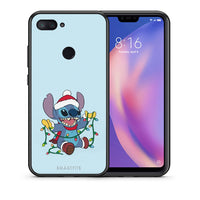 Thumbnail for Θήκη Xiaomi Mi 8 Lite Santa Stich από τη Smartfits με σχέδιο στο πίσω μέρος και μαύρο περίβλημα | Xiaomi Mi 8 Lite Santa Stich case with colorful back and black bezels