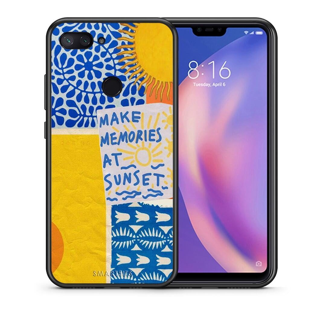 Θήκη Xiaomi Mi 8 Lite Sunset Memories από τη Smartfits με σχέδιο στο πίσω μέρος και μαύρο περίβλημα | Xiaomi Mi 8 Lite Sunset Memories case with colorful back and black bezels