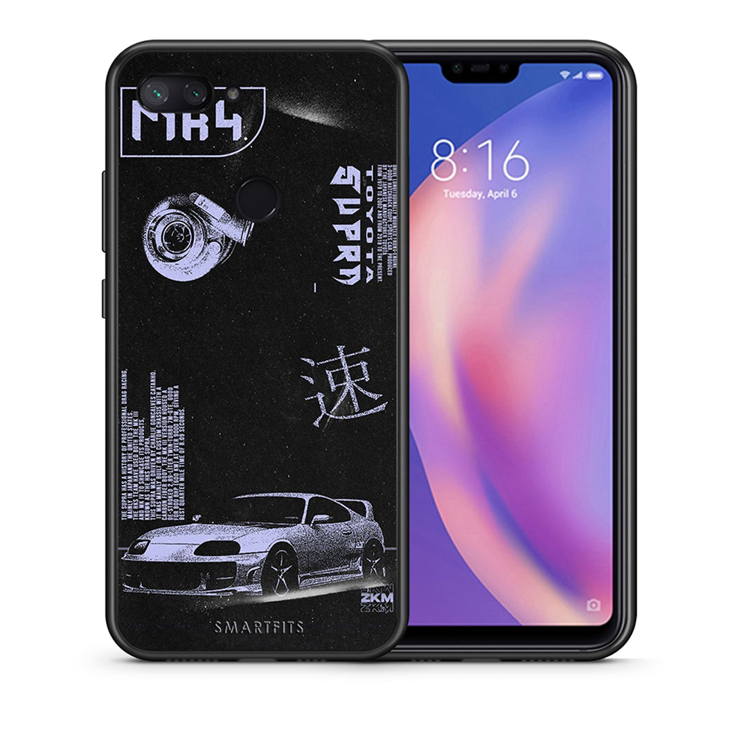 Θήκη Αγίου Βαλεντίνου Xiaomi Mi 8 Lite Tokyo Drift από τη Smartfits με σχέδιο στο πίσω μέρος και μαύρο περίβλημα | Xiaomi Mi 8 Lite Tokyo Drift case with colorful back and black bezels