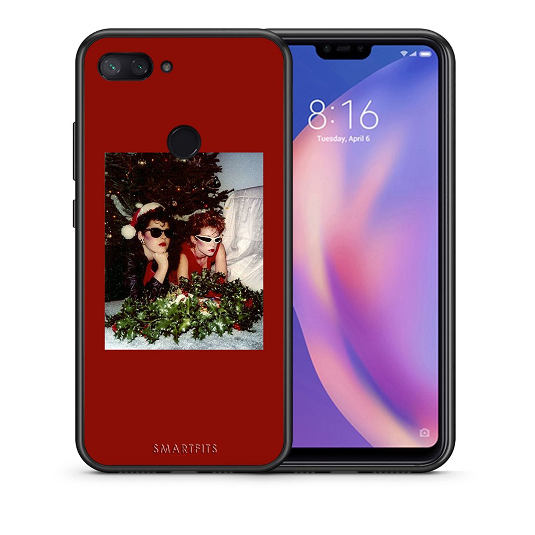 Θήκη Xiaomi Mi 8 Lite Waiting For Xmas από τη Smartfits με σχέδιο στο πίσω μέρος και μαύρο περίβλημα | Xiaomi Mi 8 Lite Waiting For Xmas case with colorful back and black bezels