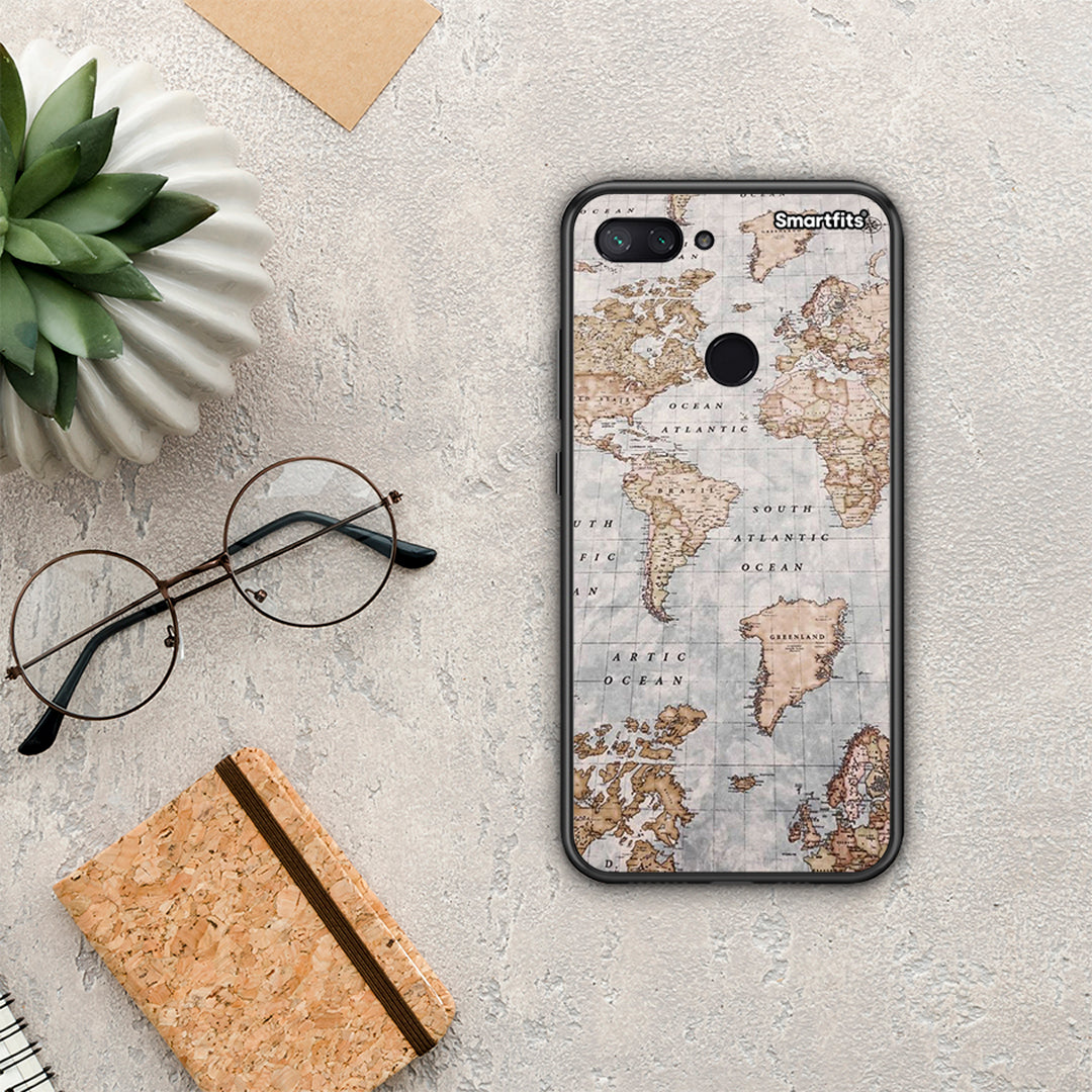 World Map - Xiaomi Mi 8 Lite case