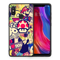Thumbnail for Θήκη Xiaomi Mi 8 Love The 90s από τη Smartfits με σχέδιο στο πίσω μέρος και μαύρο περίβλημα | Xiaomi Mi 8 Love The 90s case with colorful back and black bezels