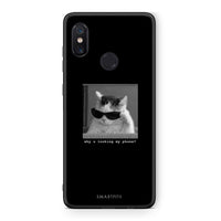 Thumbnail for Xiaomi Mi 8 Meme Cat θήκη από τη Smartfits με σχέδιο στο πίσω μέρος και μαύρο περίβλημα | Smartphone case with colorful back and black bezels by Smartfits