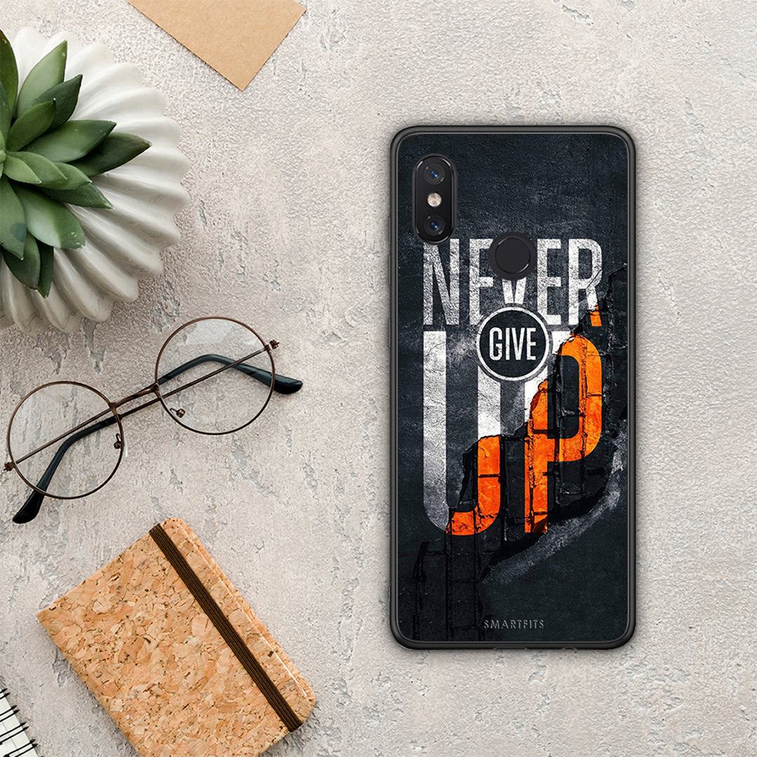 Never Give Up - Xiaomi Mi 8 θήκη