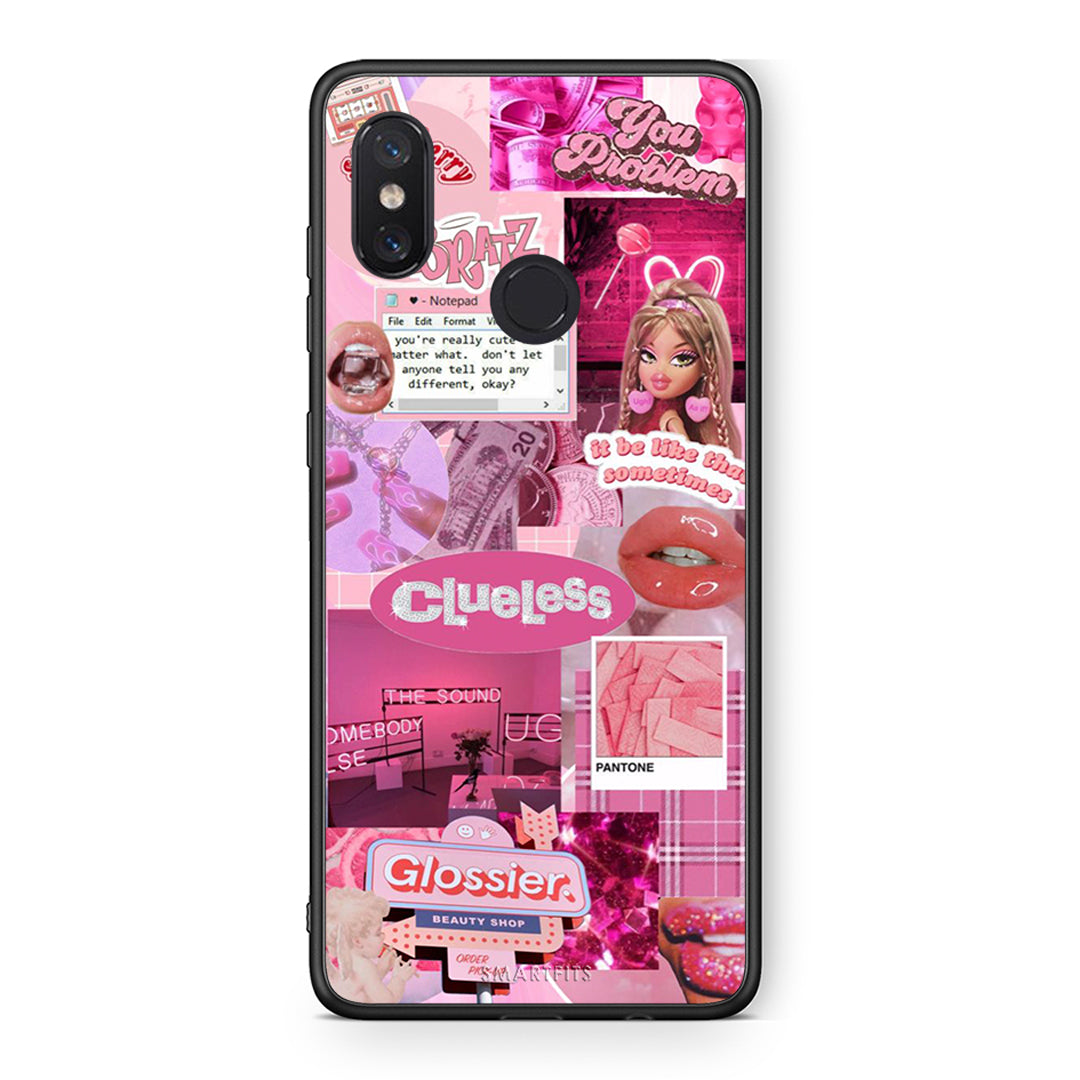 Xiaomi Mi 8 Pink Love Θήκη Αγίου Βαλεντίνου από τη Smartfits με σχέδιο στο πίσω μέρος και μαύρο περίβλημα | Smartphone case with colorful back and black bezels by Smartfits