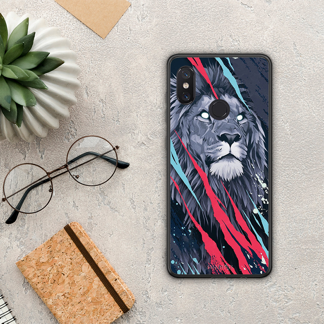 PopArt Lion Designer - Xiaomi Mi 8 case