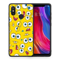 Thumbnail for Θήκη Xiaomi Mi 8 Sponge PopArt από τη Smartfits με σχέδιο στο πίσω μέρος και μαύρο περίβλημα | Xiaomi Mi 8 Sponge PopArt case with colorful back and black bezels