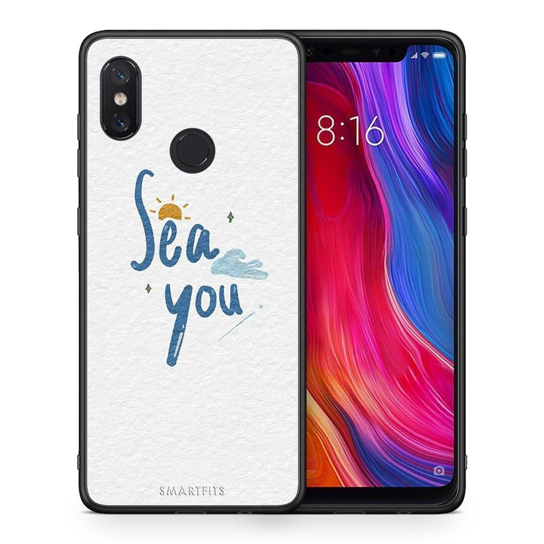 Θήκη Xiaomi Mi 8 Sea You από τη Smartfits με σχέδιο στο πίσω μέρος και μαύρο περίβλημα | Xiaomi Mi 8 Sea You case with colorful back and black bezels