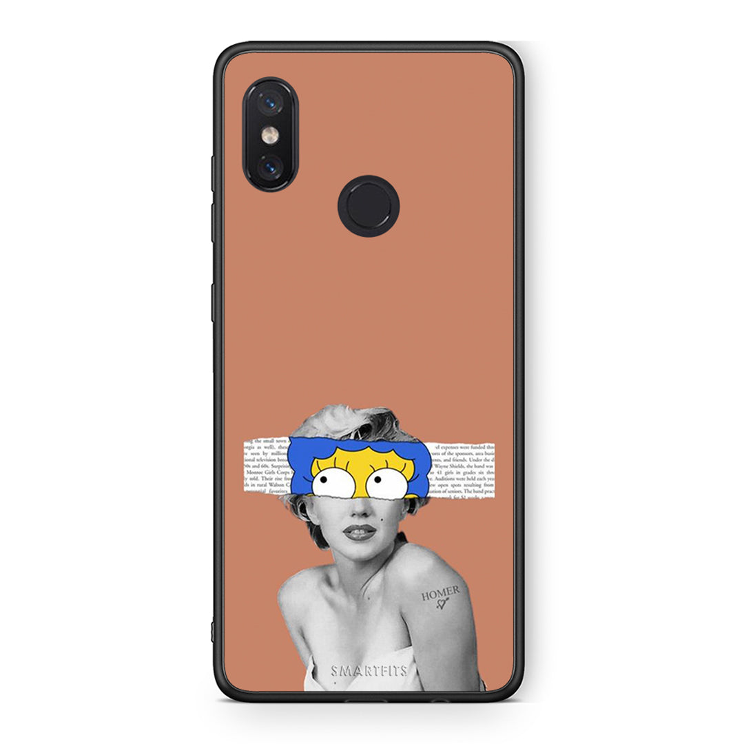 Xiaomi Mi 8 Sim Merilyn θήκη από τη Smartfits με σχέδιο στο πίσω μέρος και μαύρο περίβλημα | Smartphone case with colorful back and black bezels by Smartfits