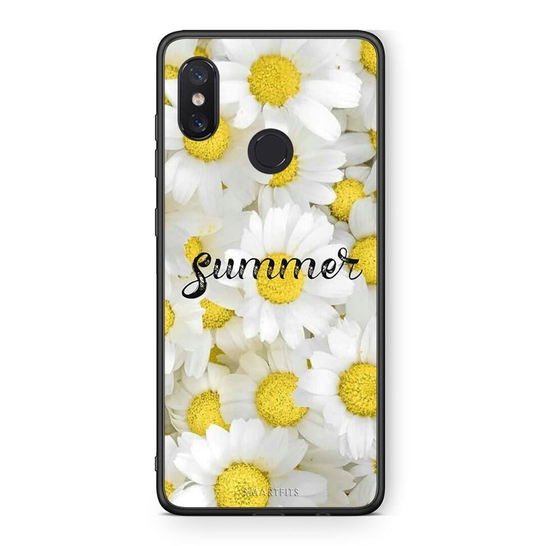 Xiaomi Mi 8 Summer Daisies Θήκη από τη Smartfits με σχέδιο στο πίσω μέρος και μαύρο περίβλημα | Smartphone case with colorful back and black bezels by Smartfits
