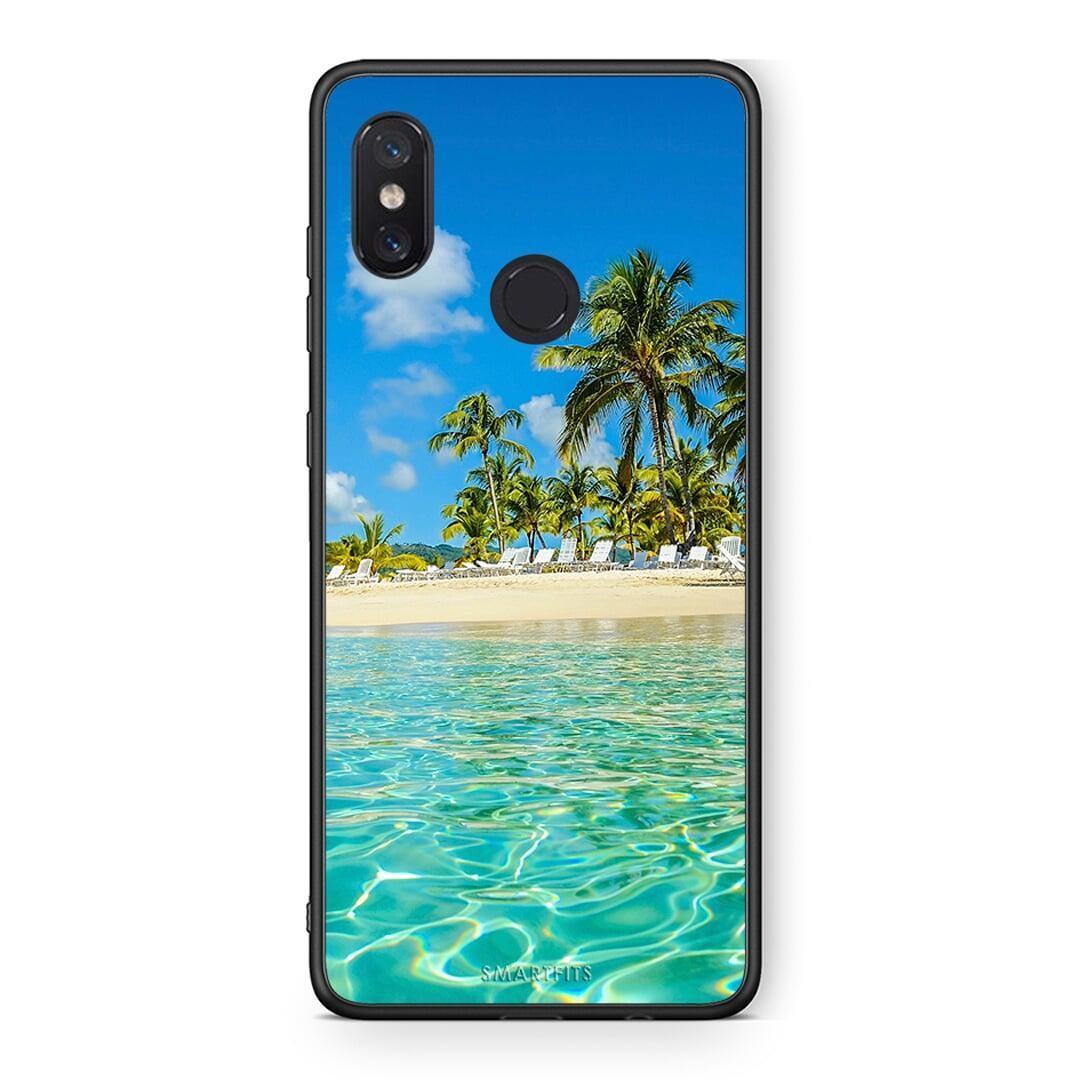 Xiaomi Mi 8 Tropical Vibes Θήκη από τη Smartfits με σχέδιο στο πίσω μέρος και μαύρο περίβλημα | Smartphone case with colorful back and black bezels by Smartfits