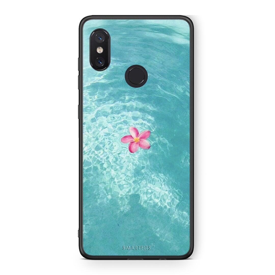 Xiaomi Mi 8 Water Flower Θήκη από τη Smartfits με σχέδιο στο πίσω μέρος και μαύρο περίβλημα | Smartphone case with colorful back and black bezels by Smartfits
