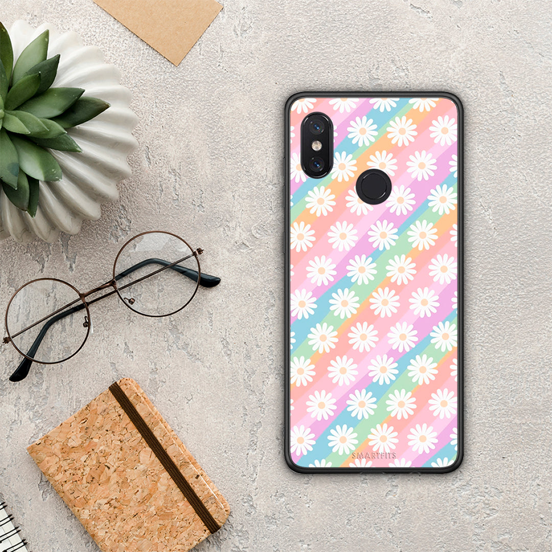 White Daisies - Xiaomi Mi 8 case