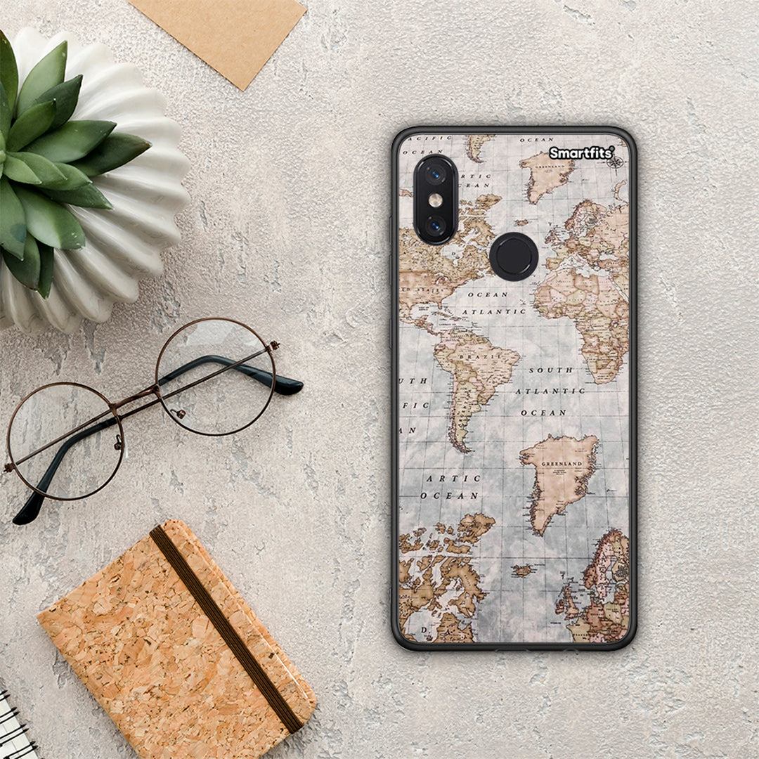 World Map - Xiaomi Mi 8 Case