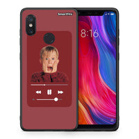 Thumbnail for Θήκη Xiaomi Mi 8 Xmas Alone Music από τη Smartfits με σχέδιο στο πίσω μέρος και μαύρο περίβλημα | Xiaomi Mi 8 Xmas Alone Music case with colorful back and black bezels