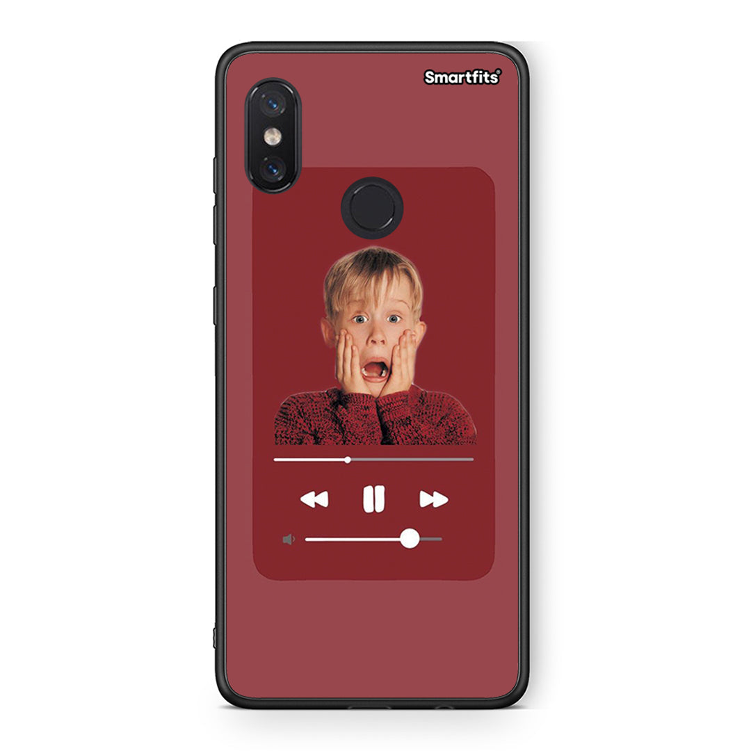 Xiaomi Mi 8 Xmas Alone Music θήκη από τη Smartfits με σχέδιο στο πίσω μέρος και μαύρο περίβλημα | Smartphone case with colorful back and black bezels by Smartfits