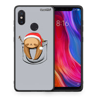 Thumbnail for Θήκη Xiaomi Mi 8 Xmas Zzzz από τη Smartfits με σχέδιο στο πίσω μέρος και μαύρο περίβλημα | Xiaomi Mi 8 Xmas Zzzz case with colorful back and black bezels