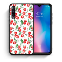 Thumbnail for Θήκη Xiaomi Mi 9 Cherry Summer από τη Smartfits με σχέδιο στο πίσω μέρος και μαύρο περίβλημα | Xiaomi Mi 9 Cherry Summer case with colorful back and black bezels