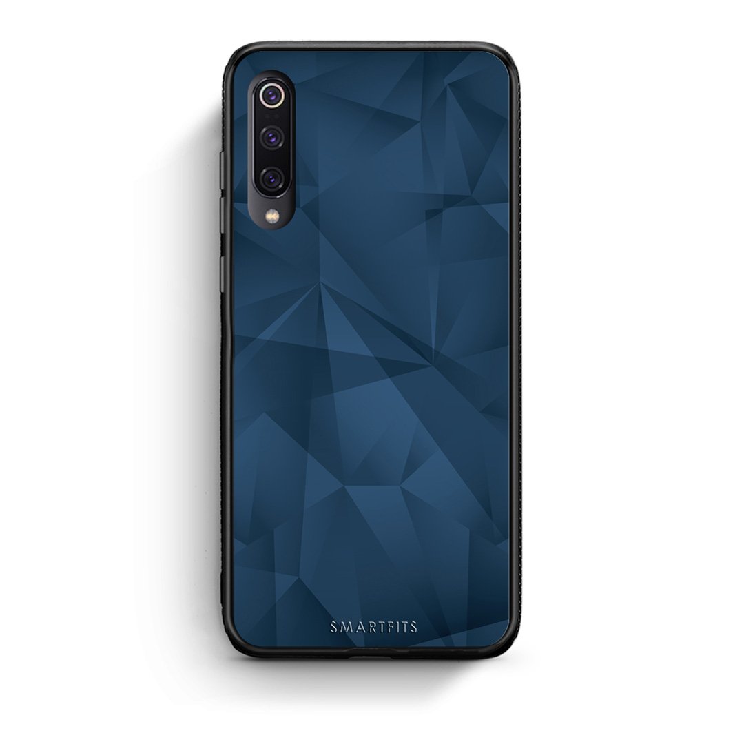 39 - Xiaomi Mi 9 Blue Abstract Geometric case, cover, bumper