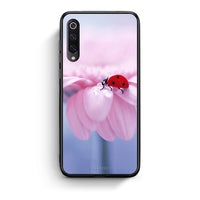 Thumbnail for Xiaomi Mi 9 Ladybug Flower θήκη από τη Smartfits με σχέδιο στο πίσω μέρος και μαύρο περίβλημα | Smartphone case with colorful back and black bezels by Smartfits