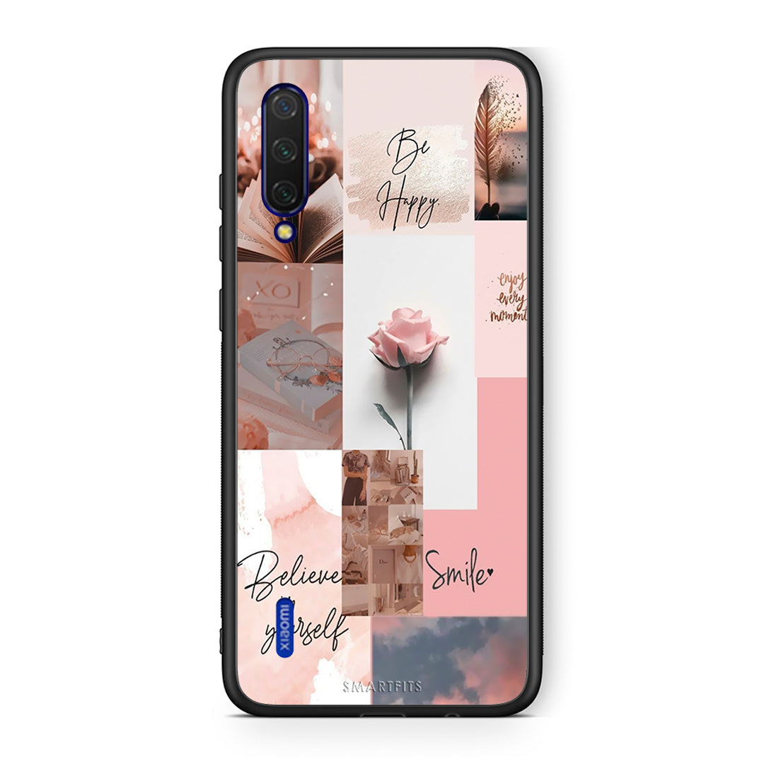 Xiaomi Mi 9 Lite Aesthetic Collage θήκη από τη Smartfits με σχέδιο στο πίσω μέρος και μαύρο περίβλημα | Smartphone case with colorful back and black bezels by Smartfits